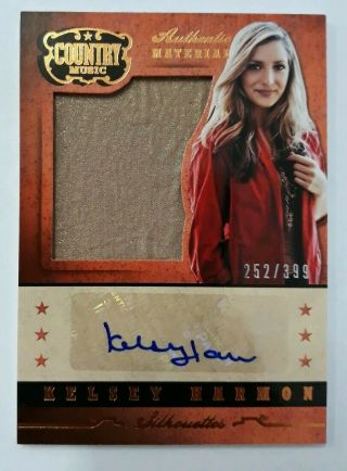 2014 Panini Country Music Silhouettes Kelsey Harmon Patch Auto 252/399