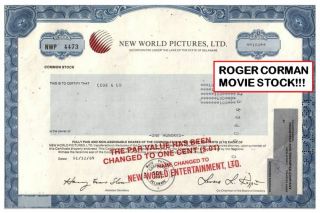 Roger Corman World Pictures Stock Owned Marvel Comics Now Fox Only Here