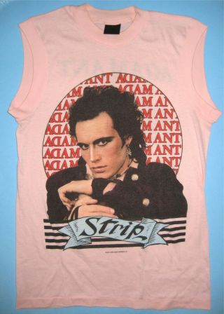 1984 Adam Ant Strip Concert Tour T - Shirt Women 