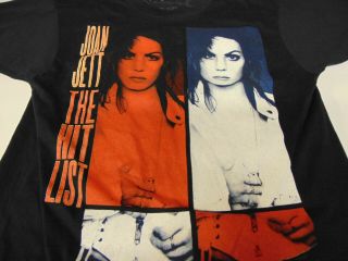 Rock T - Shirt Vintage Authentic Joan Jett The Hit List Tour Sz Large