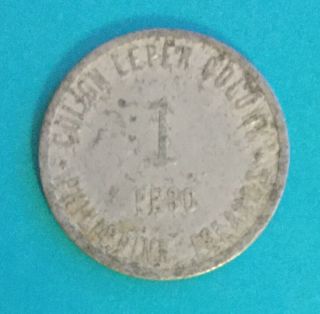 Culion Leper Colony,  Philippine Islands,  1 Peso,  1913 2