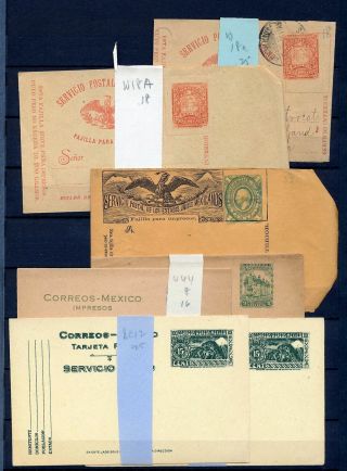 Mexico Early Stationery Covers Cards Wrappers M&u X 20 (nt154