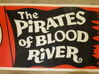 The Pirates Of Blood River Kerwin Mathews 1962 24X82movie poster banner 3