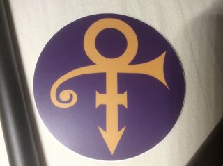 Prince 3” Round Vinyl Sticker - Love Symbol