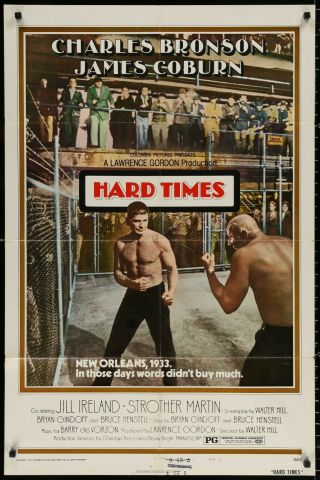 Hard Times Charles Bronson 1975 1 - Sheet Movie Poster 27 X 41