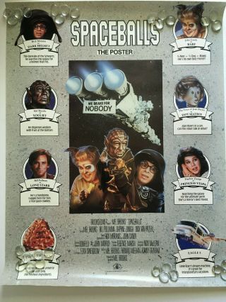 Spaceballs: The Poster Vintage Movie Promo Poster Mel Brooks,  John Candy,  Etc