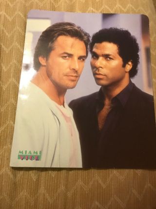 Vintage 1984 School Folder - Miami Vice - Crockett & Tubbs - Johnson & Thomas