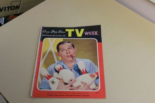 1961 Chicago Daily Tribune Tv Week Schedule Guide - Milton Berle Cover