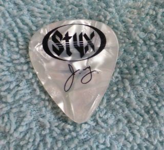 Styx Authentic Jy James Young 2017 Tour Guitar Pick Pic Styxworld