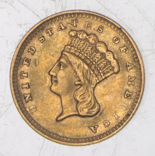 1856 $1.  00 Indian Princess Head - U.  S.  Gold Coin 509