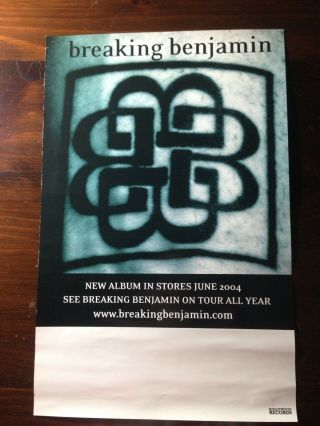 Breaking Benjamin Tour Album Promo Poster Rare Saturate We Are Not Alone