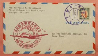 1947 Fam 14 Clipper China First Flight Fam Shanghai To Guam
