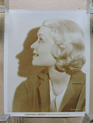 Constance Bennett Glamour Studio Portrait Photo 1930 