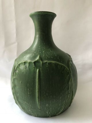Door Pottery Scott Draves Faience Glaze Green Vase Retired Cucumber Green