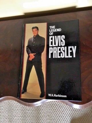 Vintage The Legend Of Elvis Presley By W.  A.  Harbinson Hard Cover Book