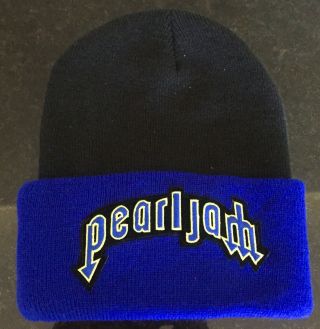 Pearl Jam Black/blue Winter Beanie Hat