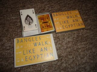 The Bangles Rare Promo Walk Like An Egyptian Playing Cards Set Hoffs Hot