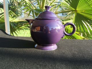Fiesta Large 44 Oz Teapot Tea Pot Fiestaware Nwot Plum