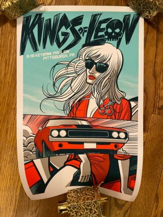 Kings Of Leon 2017 Walls Tour Vip Poster Pittsburgh