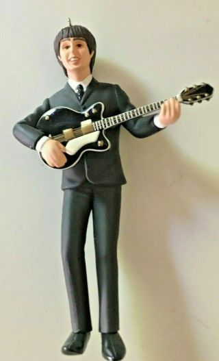 Beatles Hallmark Ed Sullivan Ornament George Harrison With Guitar Figurine