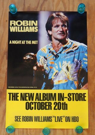 Robin Williams - A Night At The Met - Promo Poster (1986)