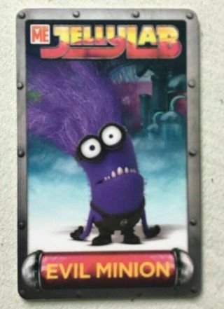 Dave And Busters Despicable Me Jellylab Evil Minion Game Card