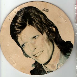 David Bowie Promo Card Possibly From Record Store - Coffer London 1970 