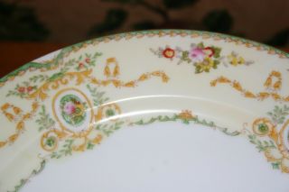 11 - VINTAGE MEITO CHINA DINNER PLATES HAND PAINTED - MADE IN JAPAN CIRCA 1930 ' S 3