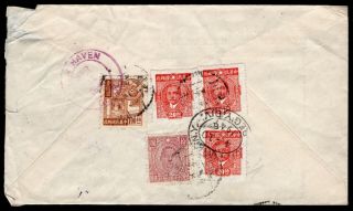 China 1946 Registered Mail Cover W/stamps From Chungking (04.  46) To Usa (10.  4.  46)
