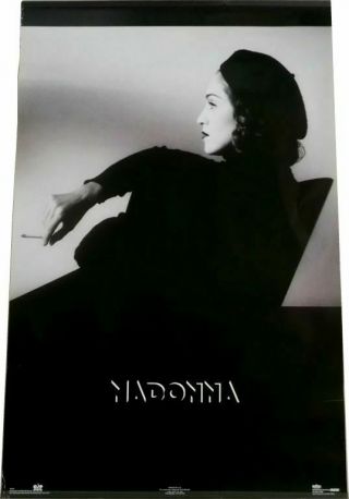 Madonna Smoking Black Beret Official 1992 Boy Toy Usa Poster