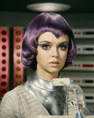 Ufo Gabrielle Drake Stunning Portrait In Purple Wig Shado Uniform 8x10 Photo