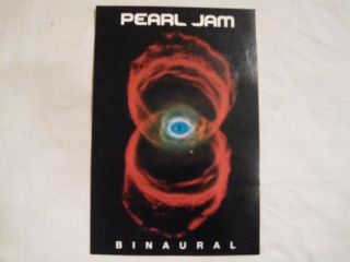 Pearl Jam Binaural Promo Sticker Rare Eddie Vedder