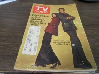 Vintage Tv Guide April 29th 1972 - Susan Saint James,  Rock Hudson - Mcmillian
