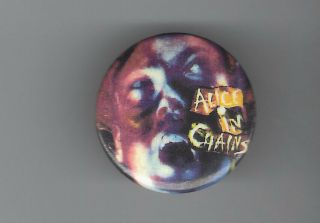 Alice In Chains Vintage 90s Pin Button Pinback 1.  5 Inch