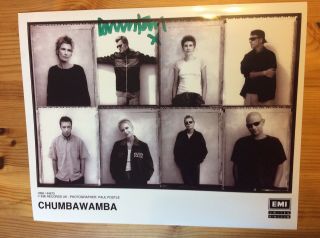 Chumbawamba - Uk Anarcho Pop - Promo Photo Signed By Dunstan
