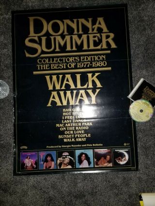 Donna Summer Walk Away Promo Casablanca Records Poster