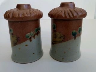 Iron Mountain Stoneware Over The Hills Candle Stick Holder - Set of 2 3