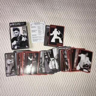 Elvis Presley Early Days Black And White Photo Playing Cards Poker Sized Deck