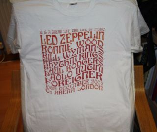 Led Zeppelin 2007 Ahmet Ertegun Tribute Concert Souvenir T - Shirt (uk)
