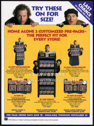 Home Alone 2: Lost In Ny_orig 1993 Trade Ad Promo_macaulay Culkin_donald Trump