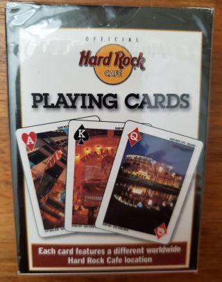 Hard Rock Cafe Playing Cards - See Many Of The Hrc Locations In One Deck