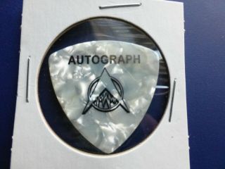 Authentic Autograph The Band Randy Rand Guitar Pick Pic Turn Up The Radio