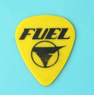 Fuel // Andy Andersson 2012 Tour Guitar Pick // Yellow/black