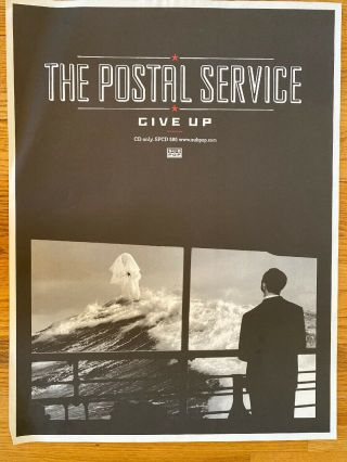 The Postal Service Give Up Promo Poster Sub Pop Death Cab Jenny Lewis Rare