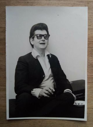 Roy Orbison Vintage Photo 1960s,  Shot,  Press Ink Stamp On Back