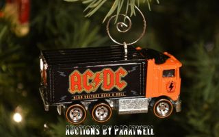 Ac/dc Rock & Roll Truck Live Wire 1/64 Custom Christmas Ornament Highway To Hell
