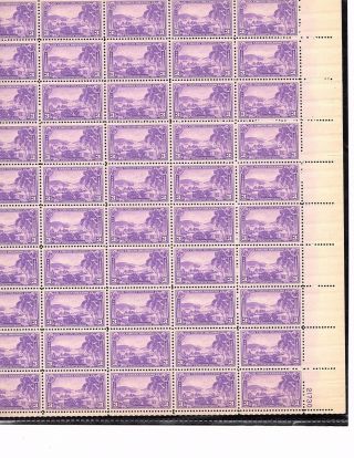 Us Sheet Scott 802,  3c Stamp Virgin Islands Sheet Of 50 Mnh Og Bcv $30