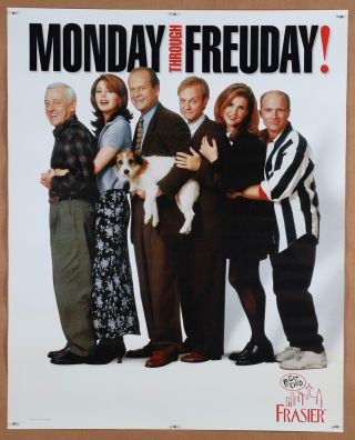 Frasier 1997 Paramount Poster 24x30 Very Fine Rolled