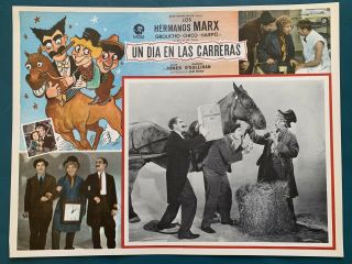 The Marx Brothers A Day At The Races Mexican Lobby Card 1937