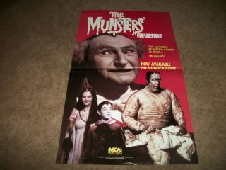 - The Munsters 1981 Movie Promo Poster - 14 X 24 Never Displayed